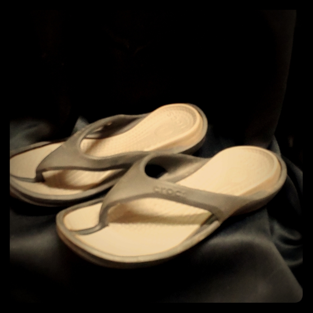 Croc flip flops